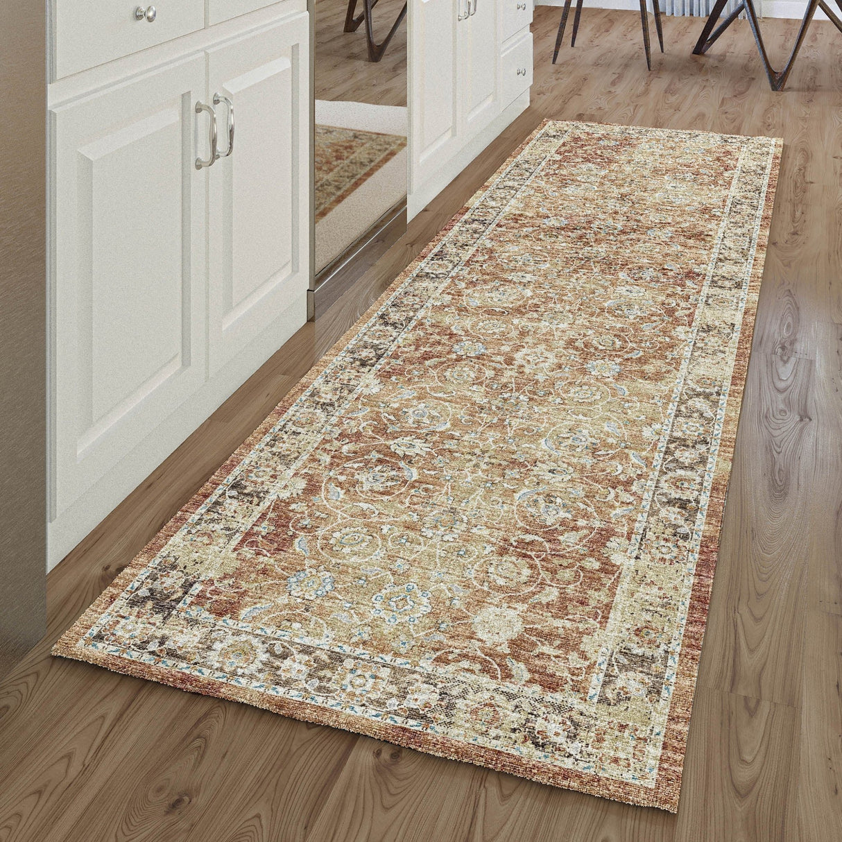 Dalyn Tuscany TU14 Paprika Rug shown in a room