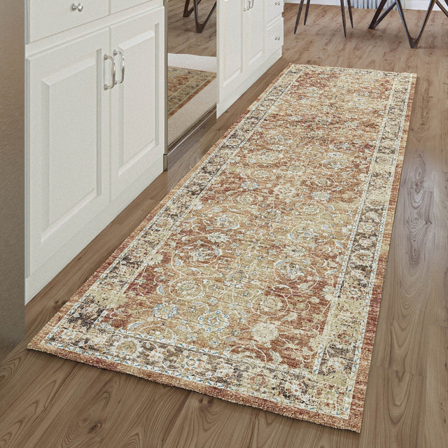 Dalyn Tuscany TU14 Paprika Rug shown in a room