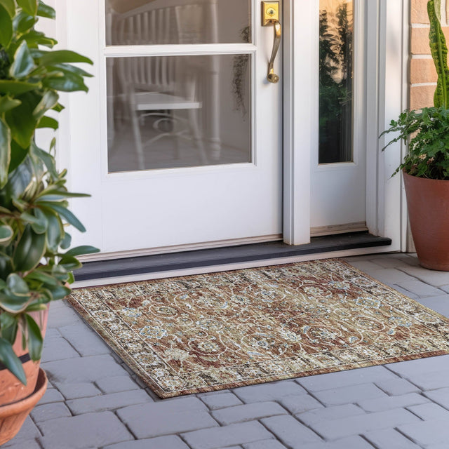 Dalyn Tuscany TU14 Paprika Rug outdoor lifestyle image