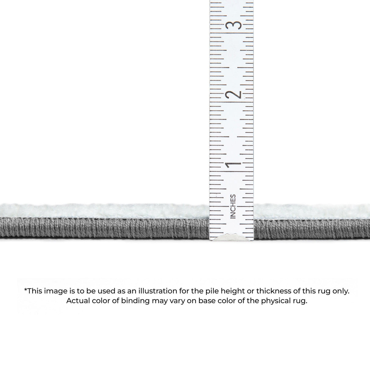 Dalyn Tuscany TU2 Gray Rug pile height detail