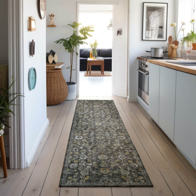 Dalyn Tuscany TU2 Gray Rug shown in a room