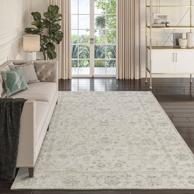 Dalyn Tuscany TU3 Ivory Rug shown in a room