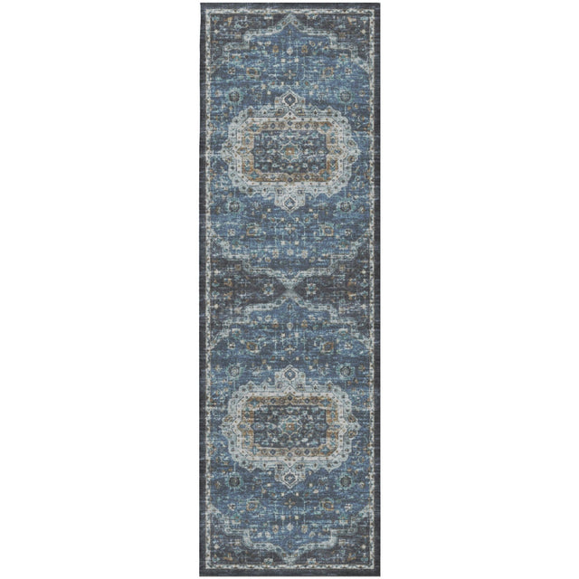 Dalyn Tuscany TU4 Blue Rug runner rug