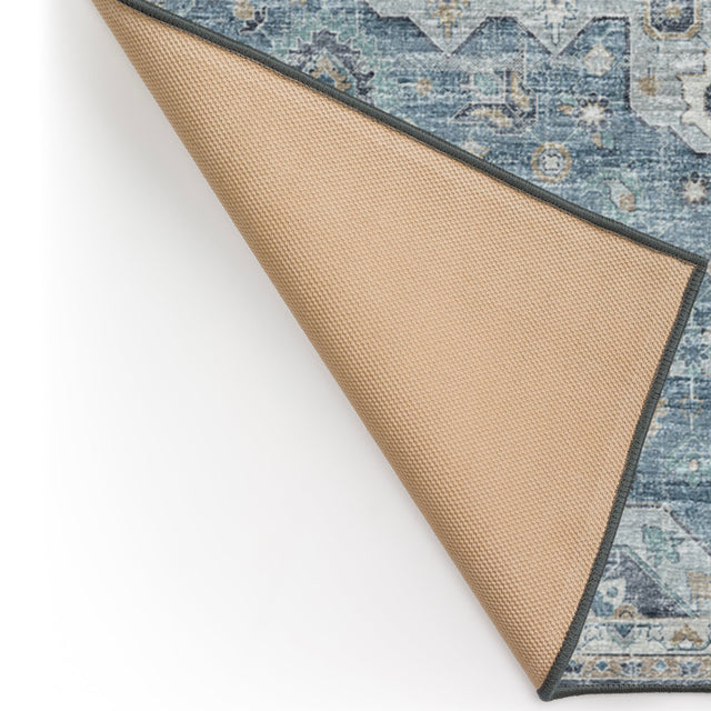 Dalyn Tuscany TU4 Blue Rug backing detail