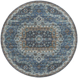 Dalyn Tuscany TU4 Blue Rug round rug