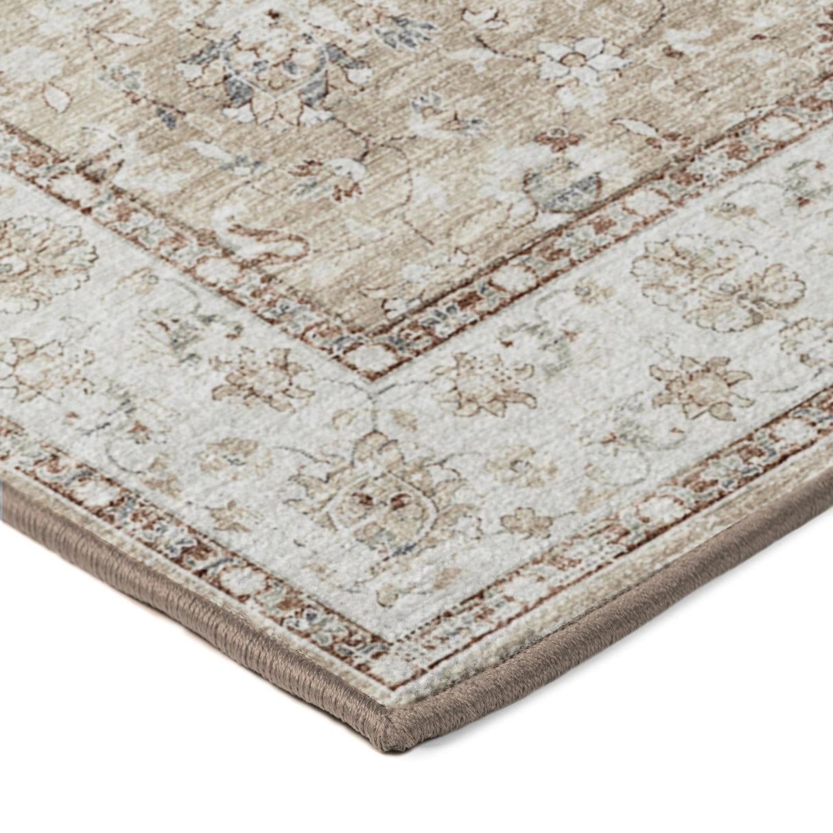 Dalyn Tuscany TU5 Taupe Rug corner detail