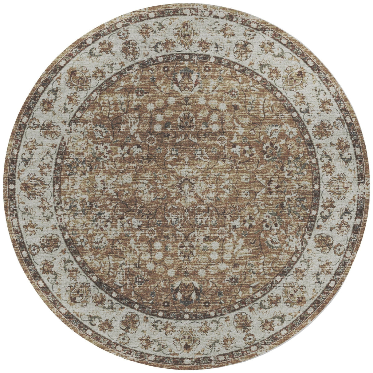 Dalyn Tuscany TU5 Taupe Rug round rug