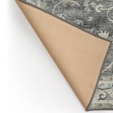 Dalyn Tuscany TU6 Charcoal Rug backing detail