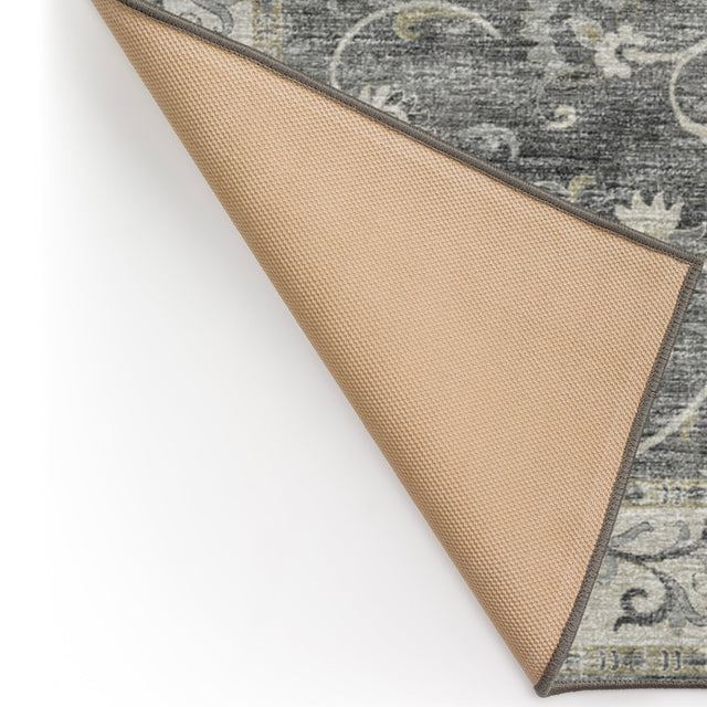 Dalyn Tuscany TU6 Charcoal Rug backing detail