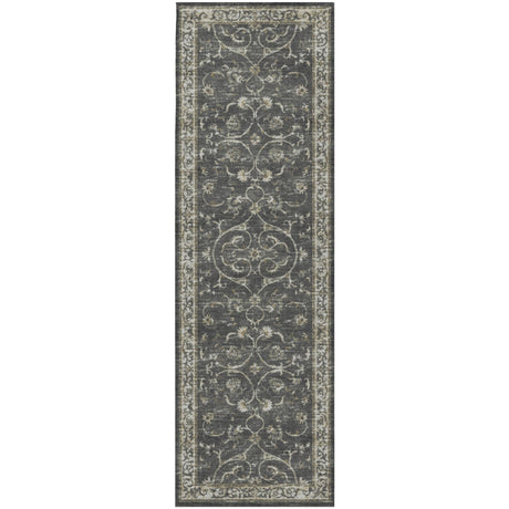 Dalyn Tuscany TU6 Charcoal Rug runner rug