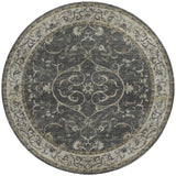 Dalyn Tuscany TU6 Charcoal Rug round rug