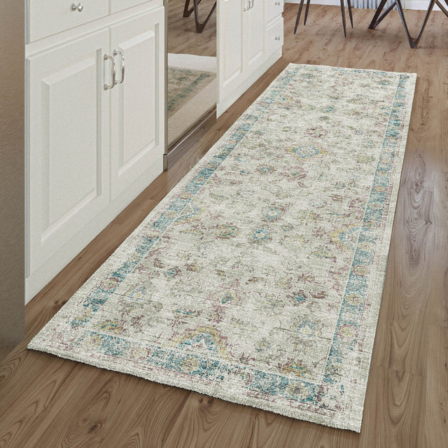 Dalyn Tuscany TU7 Linen Rug shown in a room