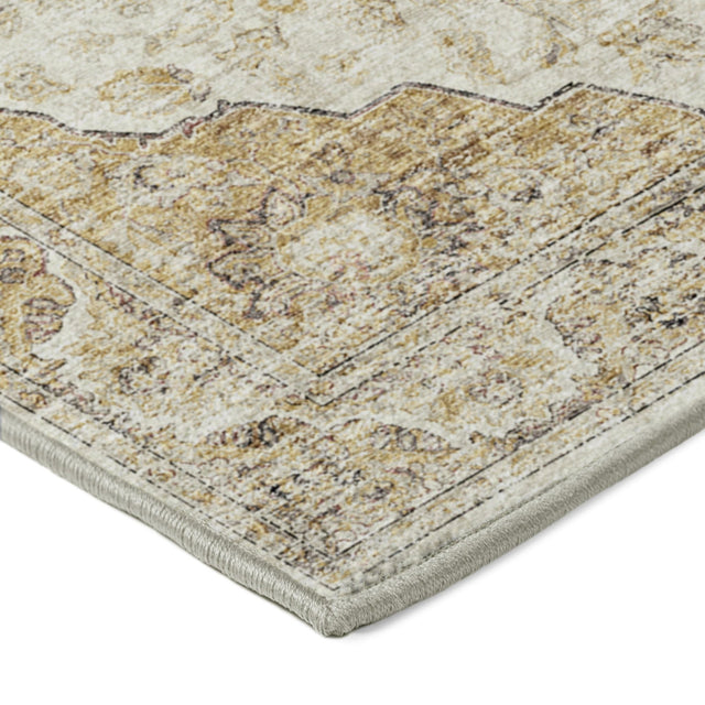Dalyn Tuscany TU9 Gold Rug corner detail