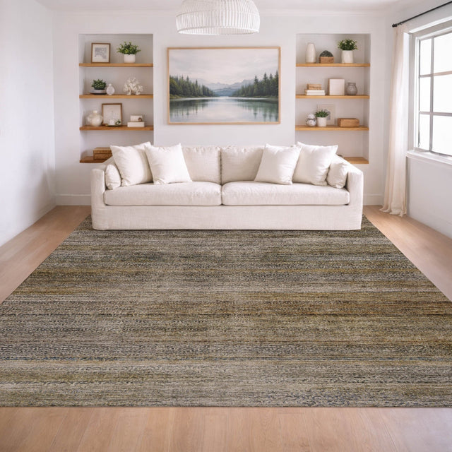 Dalyn Vico VC1 Taupe Rug shown in a room