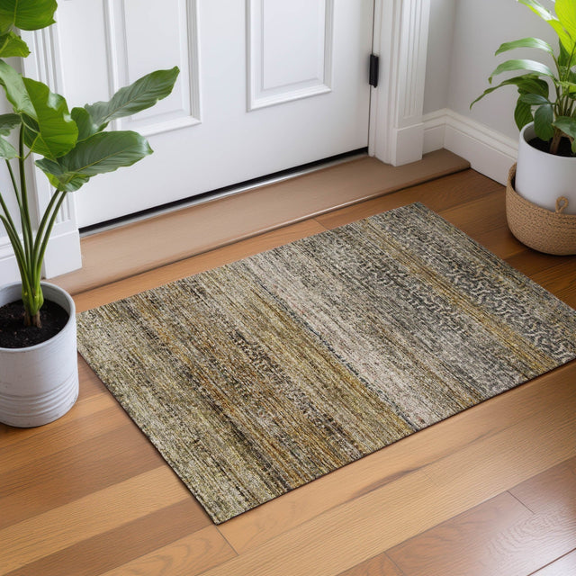 Dalyn Vico VC1 Taupe Rug shown in a room