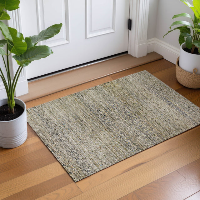 Dalyn Vico VC2 Taupe Rug shown in a room