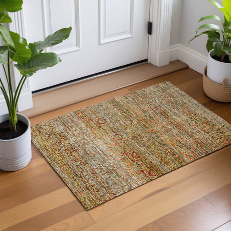 Dalyn Vico VC3 Khaki Rug shown in a room