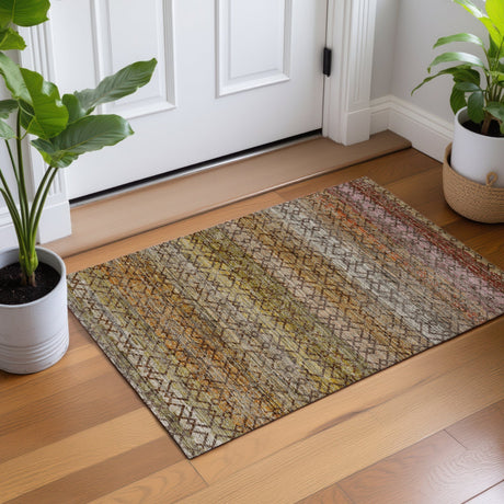 Dalyn Vico VC4 Chocolate Rug shown in a room