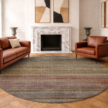 Dalyn Vico VC4 Chocolate Rug shown in a room