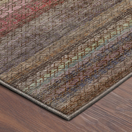 Dalyn Vico VC4 Chocolate Rug corner detail