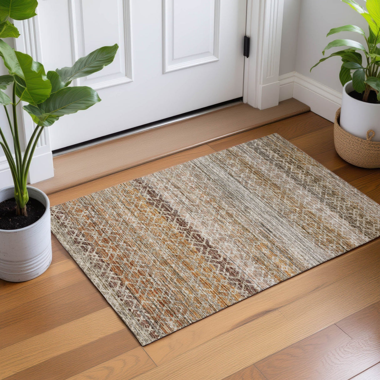 Dalyn Vico VC4 Khaki Rug shown in a room