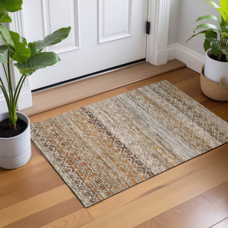 Dalyn Vico VC4 Khaki Rug shown in a room