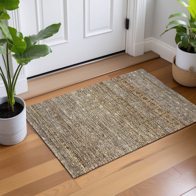 Dalyn Vico VC5 Beige Rug shown in a room