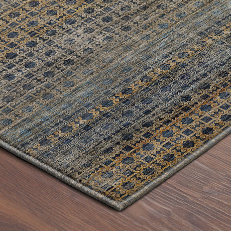 Dalyn Vico VC5 Navy Rug corner detail