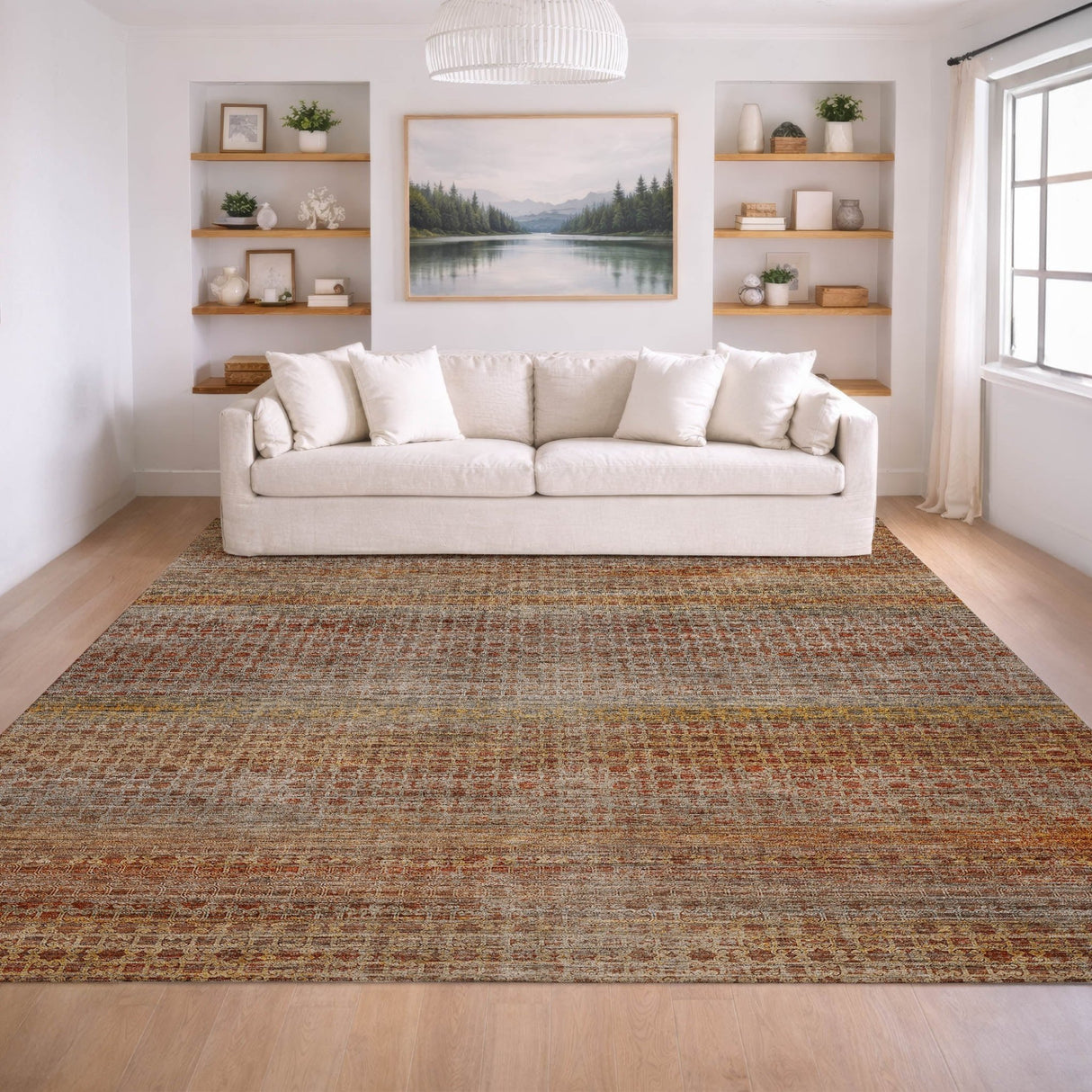Dalyn Vico VC5 Paprika Rug shown in a room