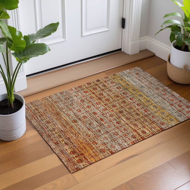 Dalyn Vico VC5 Paprika Rug shown in a room