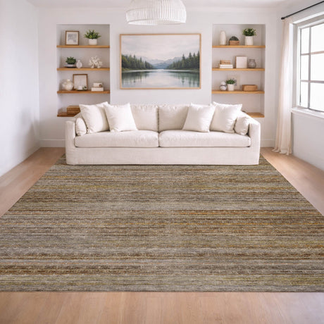Dalyn Vico VC6 Chocolate Rug shown in a room