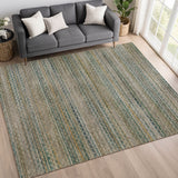 Dalyn Vico VC6 Teal Rug shown in a room