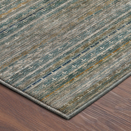 Dalyn Vico VC6 Teal Rug corner detail