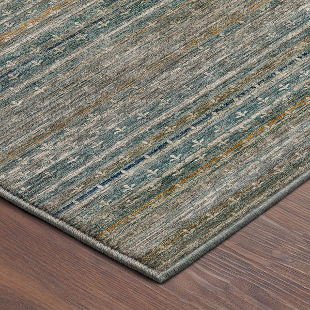 Dalyn Vico VC6 Teal Rug corner detail