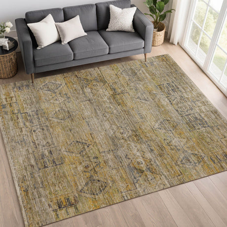 Dalyn Vico VC7 Gold Rug shown in a room