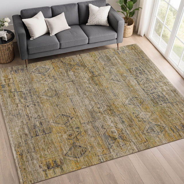 Dalyn Vico VC7 Gold Rug shown in a room