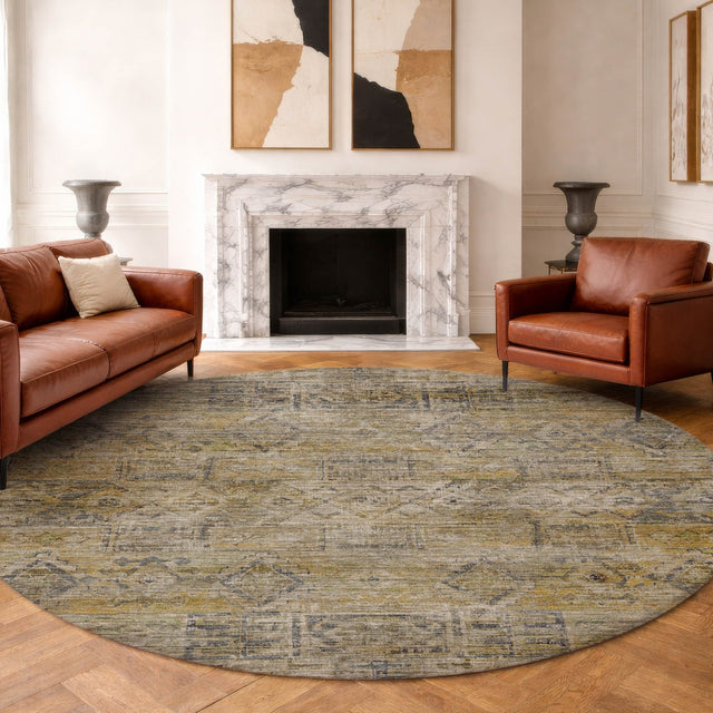 Dalyn Vico VC7 Gold Rug shown in a room
