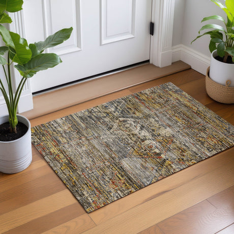Dalyn Vico VC7 Gray Rug shown in a room