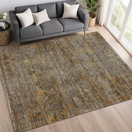 Dalyn Vico VC7 Gray Rug shown in a room