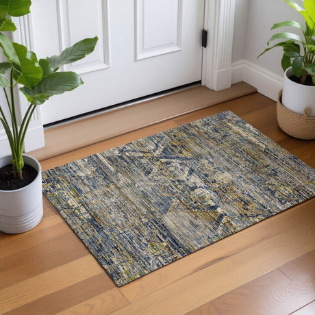 Dalyn Vico VC7 Navy Rug shown in a room