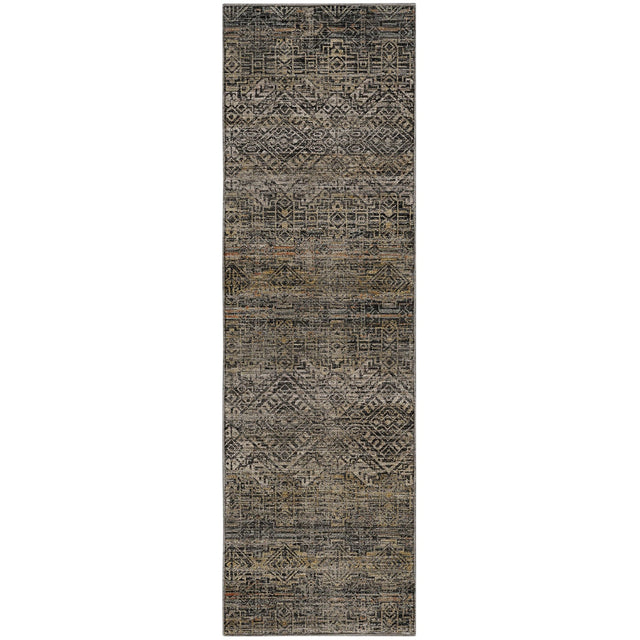 Dalyn Vico VC8 Black Rug runner rug