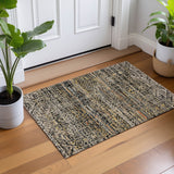 Dalyn Vico VC8 Black Rug shown in a room