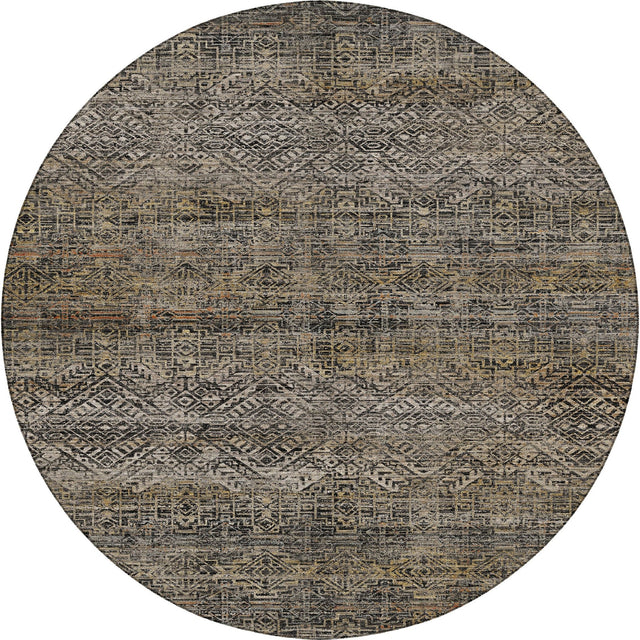 Dalyn Vico VC8 Black Rug round rug