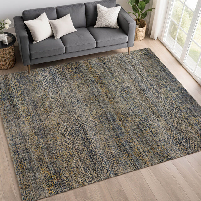 Dalyn Vico VC8 Navy Rug shown in a room