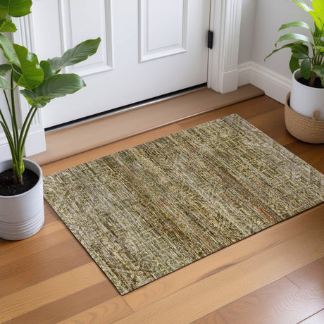 Dalyn Vico VC8 Olive Rug shown in a room