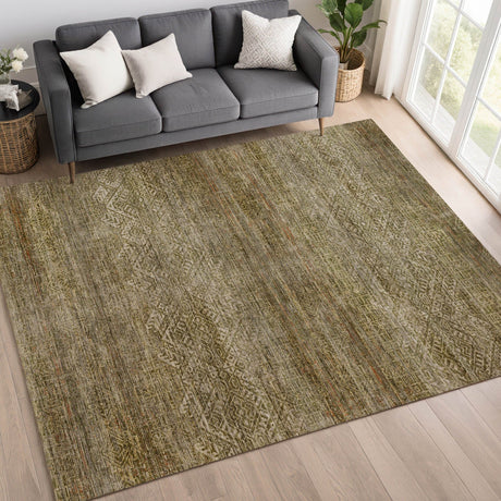 Dalyn Vico VC8 Olive Rug shown in a room