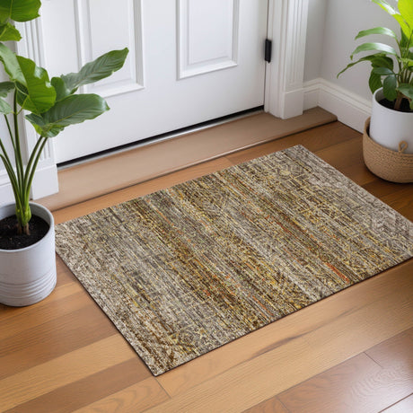 Dalyn Vico VC8 Taupe Rug shown in a room