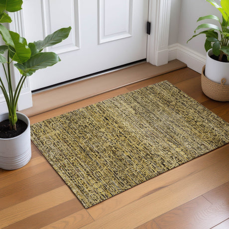 Dalyn Vico VC9 Gold Rug shown in a room