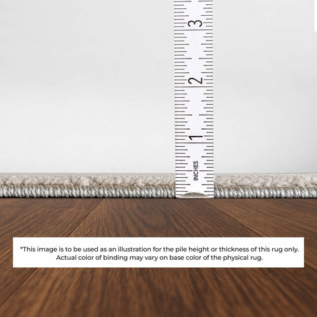 Dalyn Vico VC9 Graphite Rug pile height detail