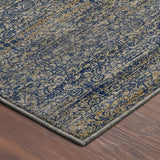 Dalyn Vico VC9 Navy Rug corner detail